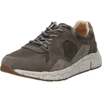 Lumberjack Chaussures de sport pour hommes "Kobe Herrenschuhe", modèle à lacets, couleur gris, conçues pour être portées avec des semelles intérieures amovibles