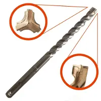 Diager Foret Booster SDS-PLUS - Ø 16 mm - L.310 mm - 3 Taillants - 113D16L0310