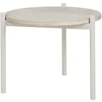 Broste Copenhagen Table Elaine blanche Ø49.5cm - Table Elaine blanche Ø49.5cm