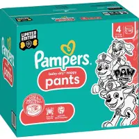 Pampers Baby-Dry Pants Paw Patrol (Taille 4, Pack mensuel, 180 pcs)