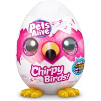 Zuru , présentoir de peluches parlantes Pets Alive Chirpy Birds, multicolore