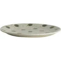 Nordal Assiettes à gâteau granuleuses sable/vert set de 4 pièces