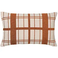Broste Copenhagen Housses de coussins CHEQUER - Marron - 40x60 cm