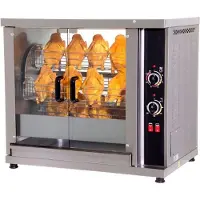 CombiSteel Grill électrique pour poulet avec 3 brochettes