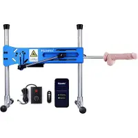 Hismith Premium Pro 1 Premium Sex Machine 2.0 Smart App avec gode et télécommande Bleu