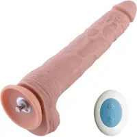 Hismith Premium Gode vibrant avec télécommande 28 CM KlicLok Nude