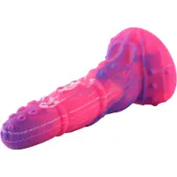 Hismith Premium Anal Fantasy Dildo KlicLok et Ventouse 22 CM Violet-Rose