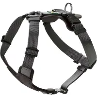 DOG SPORT harnais Aalborg Mixed, couleur:noir/gris, tailles:S