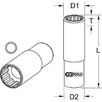 Ks Tools 917.1611 Steeksleutelelement