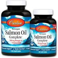 Carlson Labs Huile de saumon norvégien complète - 120 + 60 softgels