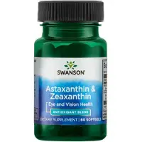 Swanson Health , Astaxanthine et Zéaxanthine, 60 Gélules