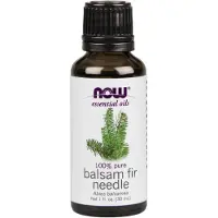 Now Huile essentielle, Huile d'aiguilles de sapin baumier - 30 ml.