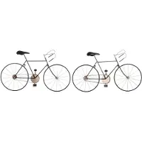 DKD Home Decor Decorative Figure 78 x 2,5 x 45 cm Bicycle Vintage (2 Units)