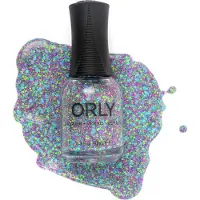 Orly Vernis Ongles 'Dancing Queen' Bleu/Vert/Violet Confetti Topper avec Paillettes Holographiques