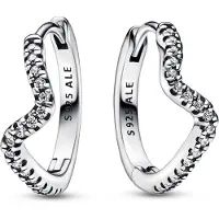 Pandora Boucles d'oreilles Pandora 292545C01 en Acier Inoxydable Argent Sterling 925 pour Femmes