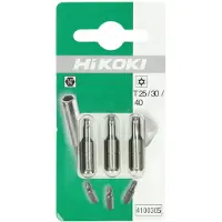 HiKOKI Zubehör 4100305 Proline 1/4" Torx Bit mit Loch TX 30 - 25 mm 3 Stück