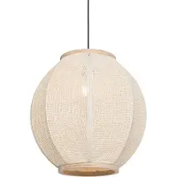 QAZQA Suspension orientale en tissu naturel 46 cm - Rob