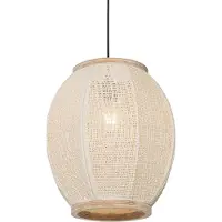 QAZQA Suspension orientale en tissu naturel 35 cm - Rob