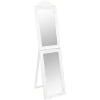vidaXL Miroir sur pied blanc 50x200 cm