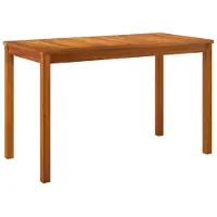 vidaXL Table de jardin 110x55x67 cm bois massif acacia