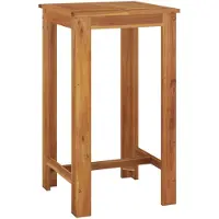 vidaXL Table de bar de jardin 60x60x105 cm en bois massif d'acacia
