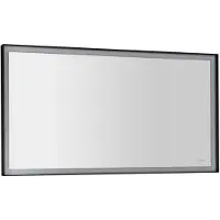 Sapho Sort LED - Miroir avec éclairage LED, 1200x700 mm, noir mat ST120