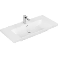 Villeroy & Boch Vasque à poser Subway 3.0, 1 trou pour robinet, avec trop-plein, non rectifié, 1000x470mm, 4A70A5RW