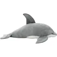 vidaXL dauphin en peluche Gris