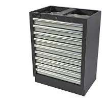 HBM Armoire à outils professionnelle 9 tiroirs pour équipement d'atelier
