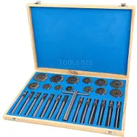 HBM Ensemble de 27 pièces pour la rectification et la coupe des sièges de soupape