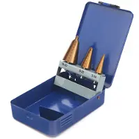 HBM Jeu de mèches coniques à revêtement TiN, 3 pièces