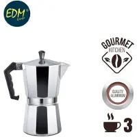 EDM Machine à café en aluminium - Argent - 3 tasses