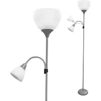 EDM Floor Lamp 60w Argenté One Size / EU Plug 220V