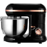 Kitchen Move Robot pâtissier multifonctions 5.5l 1500w noir/rose gold - - BAT-1519 GOLD - dallas
