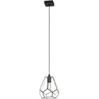 Eglo Lampe suspendue Mardyke noir avec verre