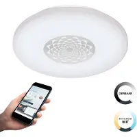 Eglo Plafonnier Zigbee Capasso-Z blanc - Ø 34cm