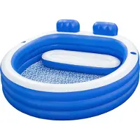 Bestway 54422 Splash Paradise 231x219x79 Cm Round Inflatable Pool Bleu 231x219x79