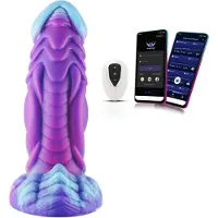 Wildolo Fantasy Dildo Vibrateur avec application et télécommande 16 cm Merman