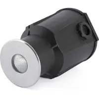 LOREFAR Spot LED encastré de terrasse TARO 3000K IP67 nickel mat
