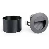 Faro Applique murale LED encastrée MINI RACING 4000K IP44 gris foncé