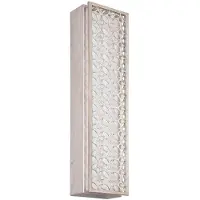 Elstead Lighting Applique murale LED Kenney, argent chaud, 40 W, blanc chaud, 900 lm, métal, dimensions : 59,8 x 14,4 x 9,9 cm, IP20, Feiss