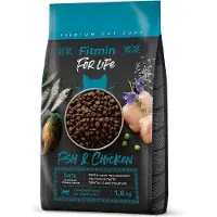 Fitmin Cat For Life Adult Fish and Chicken 1,8 kg pour chats adultes avec poisson et poulet