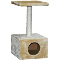 Kerbl Kratzbaum Amethyst (Farbe beige, Grundfläche 31 x 31 cm, Höhe 57 cm) 84473