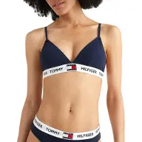 Tommy Hilfiger pour femme. UW0UW02243 Soutien-gorge rembourré avec coussinets Coton bleu marine (XS), Homewear