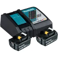 Makita Pack energie 197570-9 2 batteries BL1850B + chargeur DC18RC