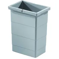 Hailo Bac intérieur 1075959 gris clair 8 L 226 x 156 x 295 mm 2 poignées