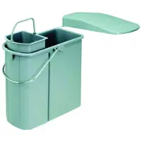 NABER Vario 1 plus. Collecteur de déchets, alu gris. - Poubelle