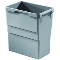 Hailo bac intérieur 38 l gris clair Euro-Cargo ProfiLine Öko