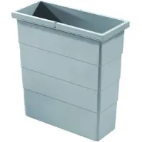 Hailo poubelle intérieure 12 litres 1122459 gris clair 320 x 141 x 350 mm 2 poignées