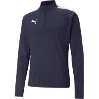 Puma Sweat de sport 'Team Liga' marine / blanc